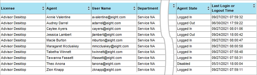Named License Usage Report